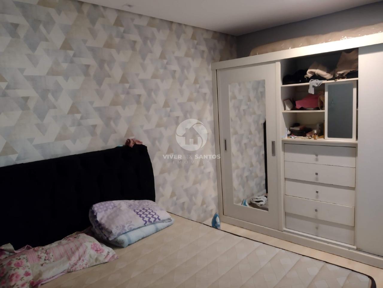 Apartamento 2 Dormitórios, Cozinha em Conceito Aberto, Porcelanato e Garagem na Encruzilhada – Santos/SP em Vila Mathias, Santos — foto 8
