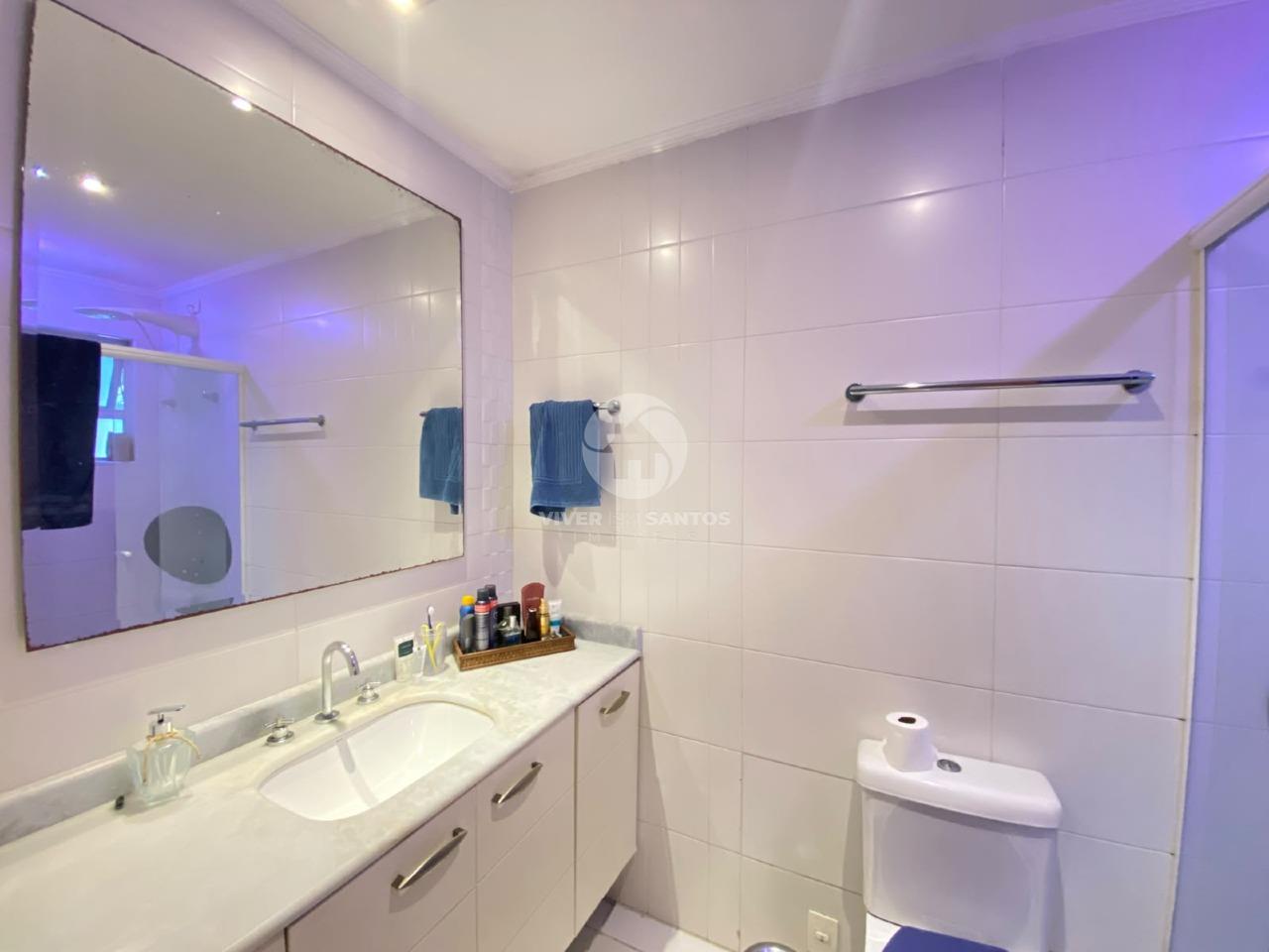 Apartamento Alto Padrão 227 m², 3 Suítes com Closet, Varanda Gourmet e 3 Vagas na Aparecida – Santos/SP em Aparecida, Santos — foto 21