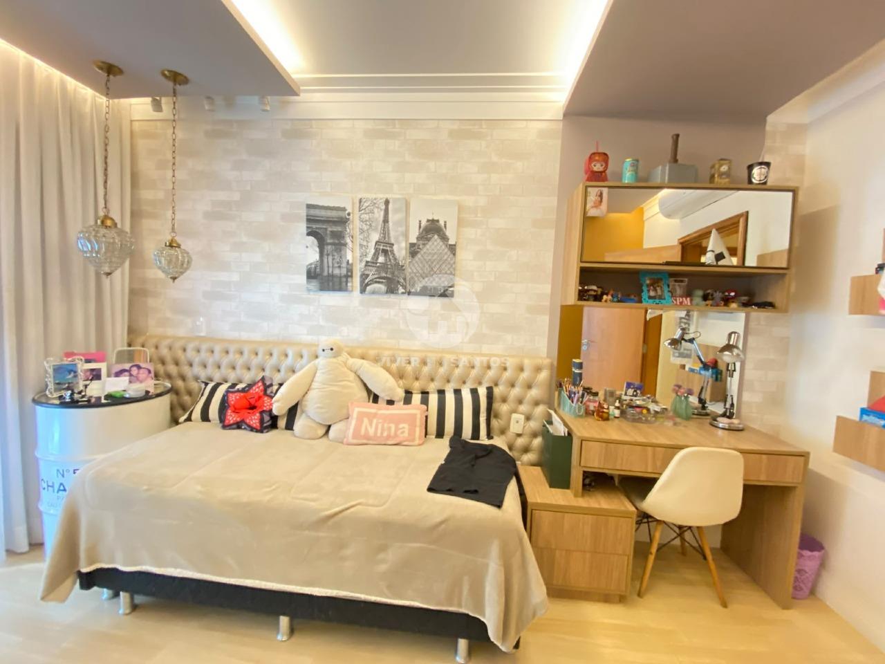 Apartamento Alto Padrão 227 m², 3 Suítes com Closet, Varanda Gourmet e 3 Vagas na Aparecida – Santos/SP em Aparecida, Santos — foto 12