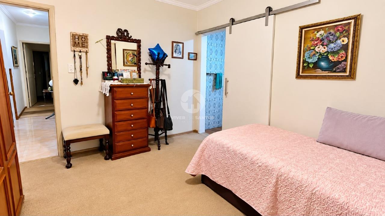 Apartamento 130 m², 3 Dormitórios, Suíte, Varandas e Lazer no Campo Grande – Santos/SP em Campo Grande, Santos — foto 4