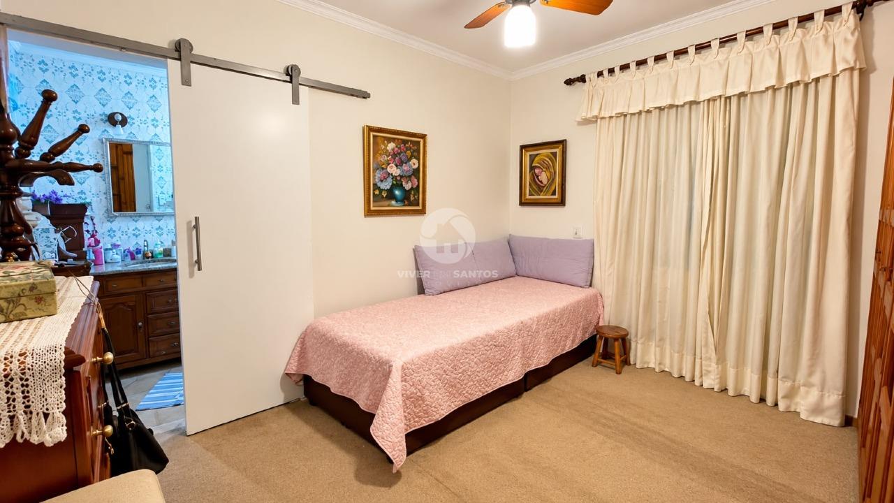 Apartamento 130 m², 3 Dormitórios, Suíte, Varandas e Lazer no Campo Grande – Santos/SP em Campo Grande, Santos — foto 3