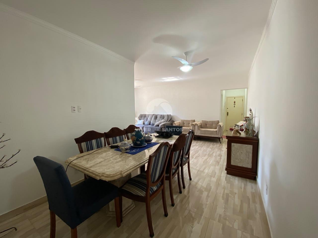 Apartamento Reformado 150 m², 3 Dormitórios, Suíte, Varanda e 2 Vagas na Ponta da Praia – Santos/SP em Ponta da Praia, Santos — foto 3