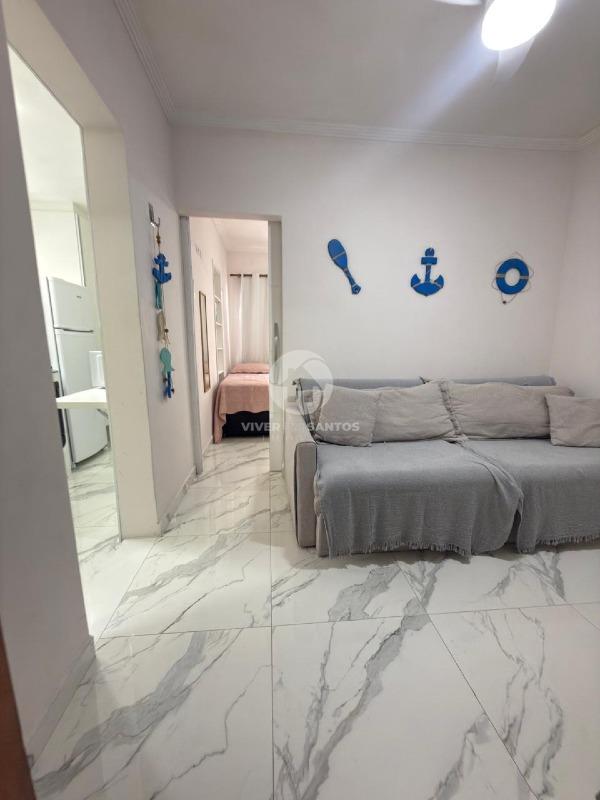 Apartamento Reformado e Mobiliado, 1 Dormitório e Vista para o Mar a 50 Metros da Praia no Embaré – Santos/SP em Embaré, Santos — foto 4