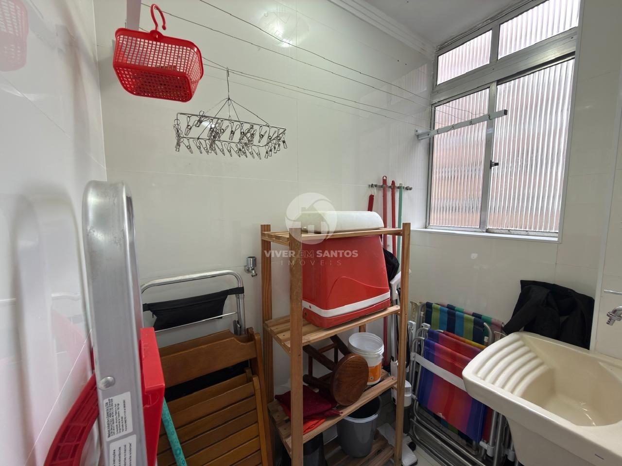 Apartamento Reformado e Mobiliado, 1 Dormitório e Vista para o Mar a 50 Metros da Praia no Embaré – Santos/SP em Embaré, Santos — foto 18