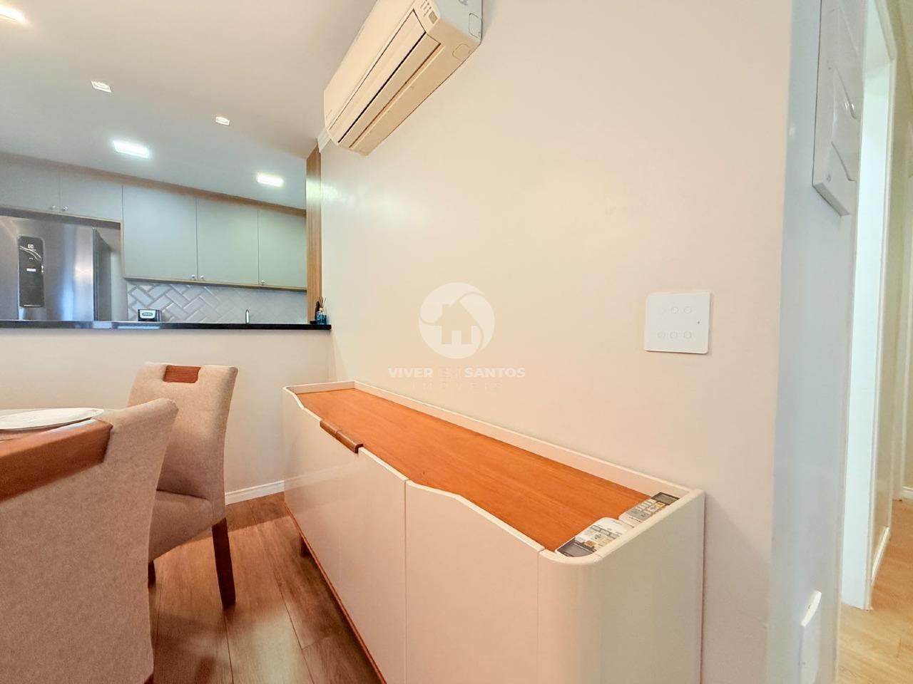 Apartamento Mobiliado 77 m², 3 Dormitórios, Suíte, Varanda Gourmet, 2 Vagas e Lazer Completo na Ponta da Praia – Santos/SP em Ponta da Praia, Santos — foto 9