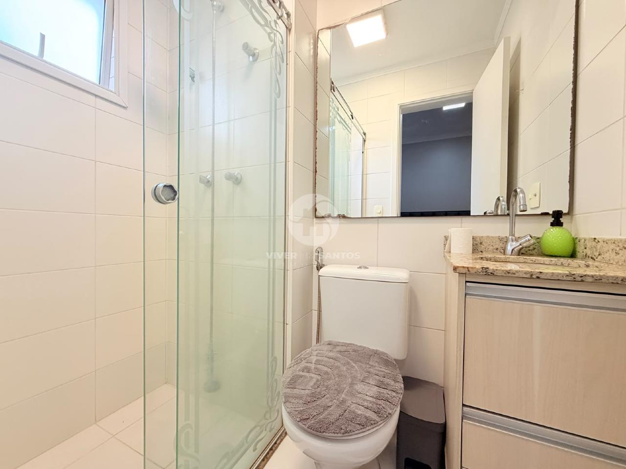 Apartamento Mobiliado 77 m², 3 Dormitórios, Suíte, Varanda Gourmet, 2 Vagas e Lazer Completo na Ponta da Praia – Santos/SP em Ponta da Praia, Santos — foto 27