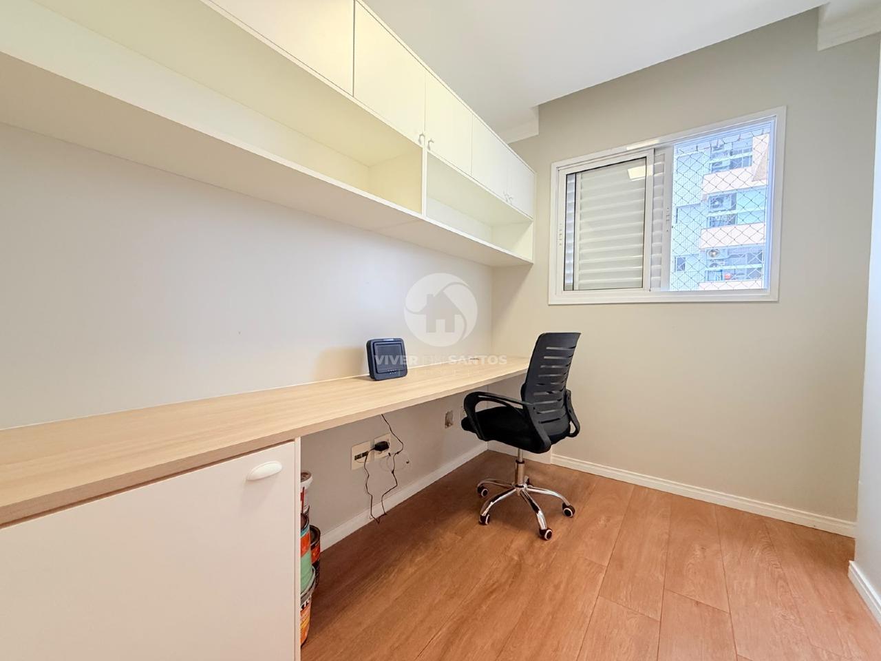 Apartamento Mobiliado 77 m², 3 Dormitórios, Suíte, Varanda Gourmet, 2 Vagas e Lazer Completo na Ponta da Praia – Santos/SP em Ponta da Praia, Santos — foto 21