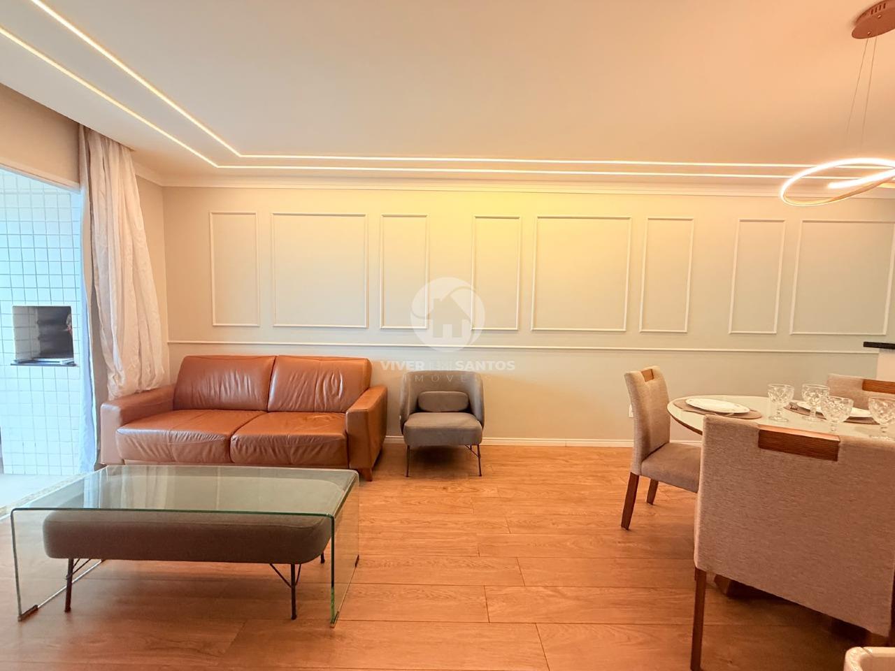 Apartamento Mobiliado 77 m², 3 Dormitórios, Suíte, Varanda Gourmet, 2 Vagas e Lazer Completo na Ponta da Praia – Santos/SP em Ponta da Praia, Santos — foto 5