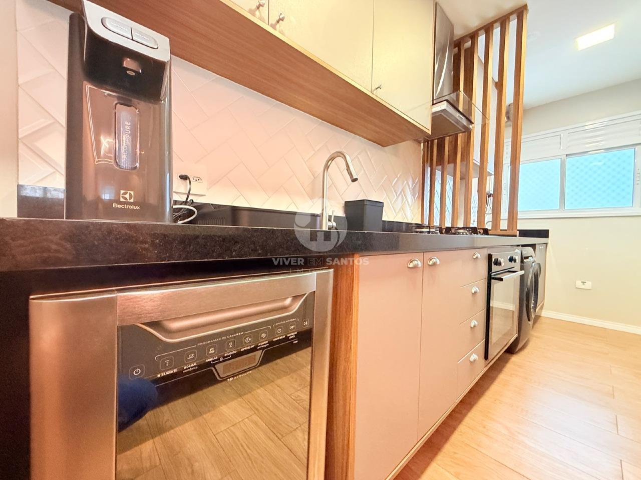 Apartamento Mobiliado 77 m², 3 Dormitórios, Suíte, Varanda Gourmet, 2 Vagas e Lazer Completo na Ponta da Praia – Santos/SP em Ponta da Praia, Santos — foto 10