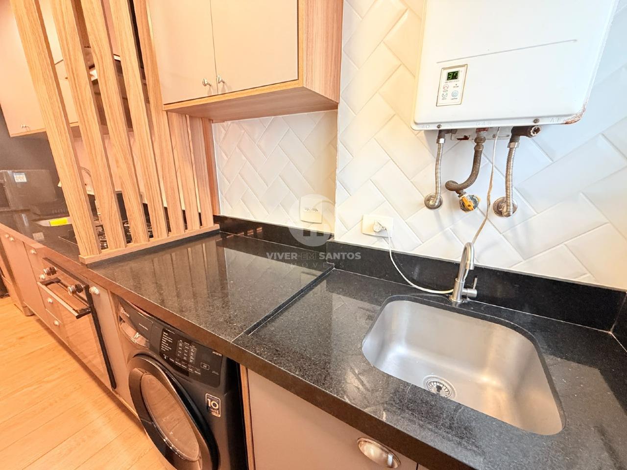 Apartamento Mobiliado 77 m², 3 Dormitórios, Suíte, Varanda Gourmet, 2 Vagas e Lazer Completo na Ponta da Praia – Santos/SP em Ponta da Praia, Santos — foto 17