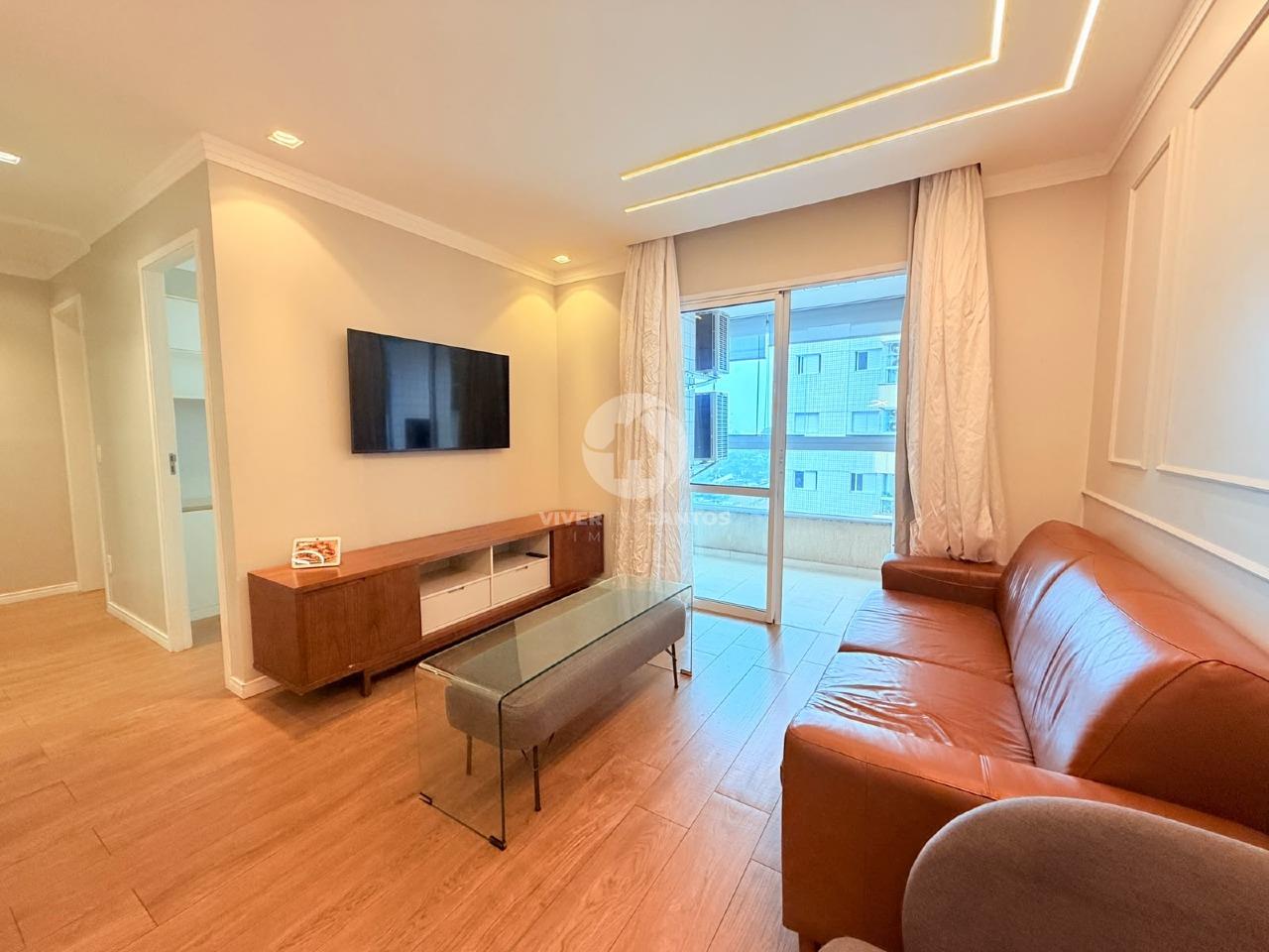 Apartamento Mobiliado 77 m², 3 Dormitórios, Suíte, Varanda Gourmet, 2 Vagas e Lazer Completo na Ponta da Praia – Santos/SP em Ponta da Praia, Santos — foto 3