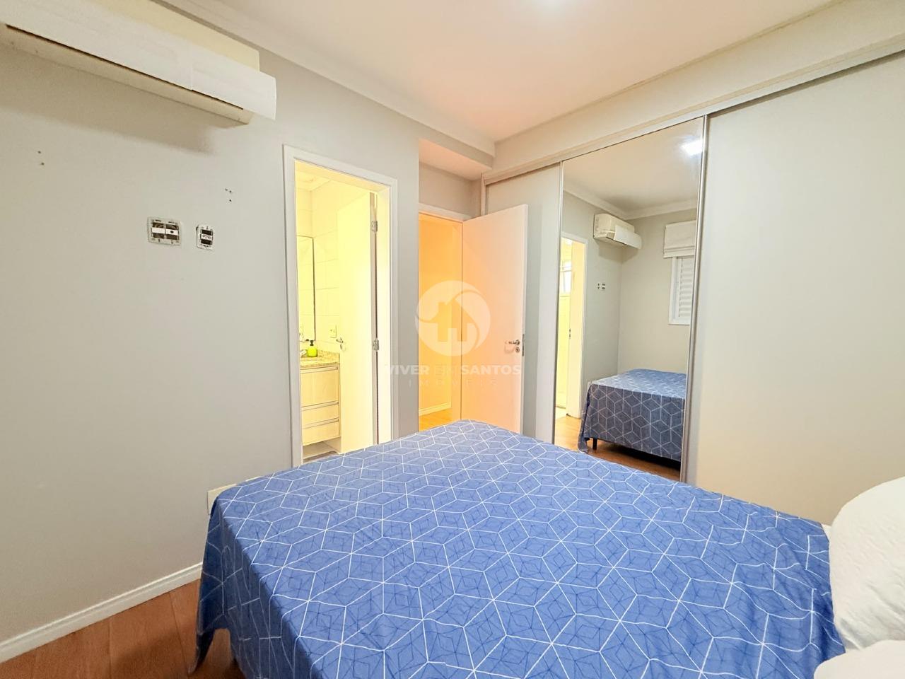 Apartamento Mobiliado 77 m², 3 Dormitórios, Suíte, Varanda Gourmet, 2 Vagas e Lazer Completo na Ponta da Praia – Santos/SP em Ponta da Praia, Santos — foto 24