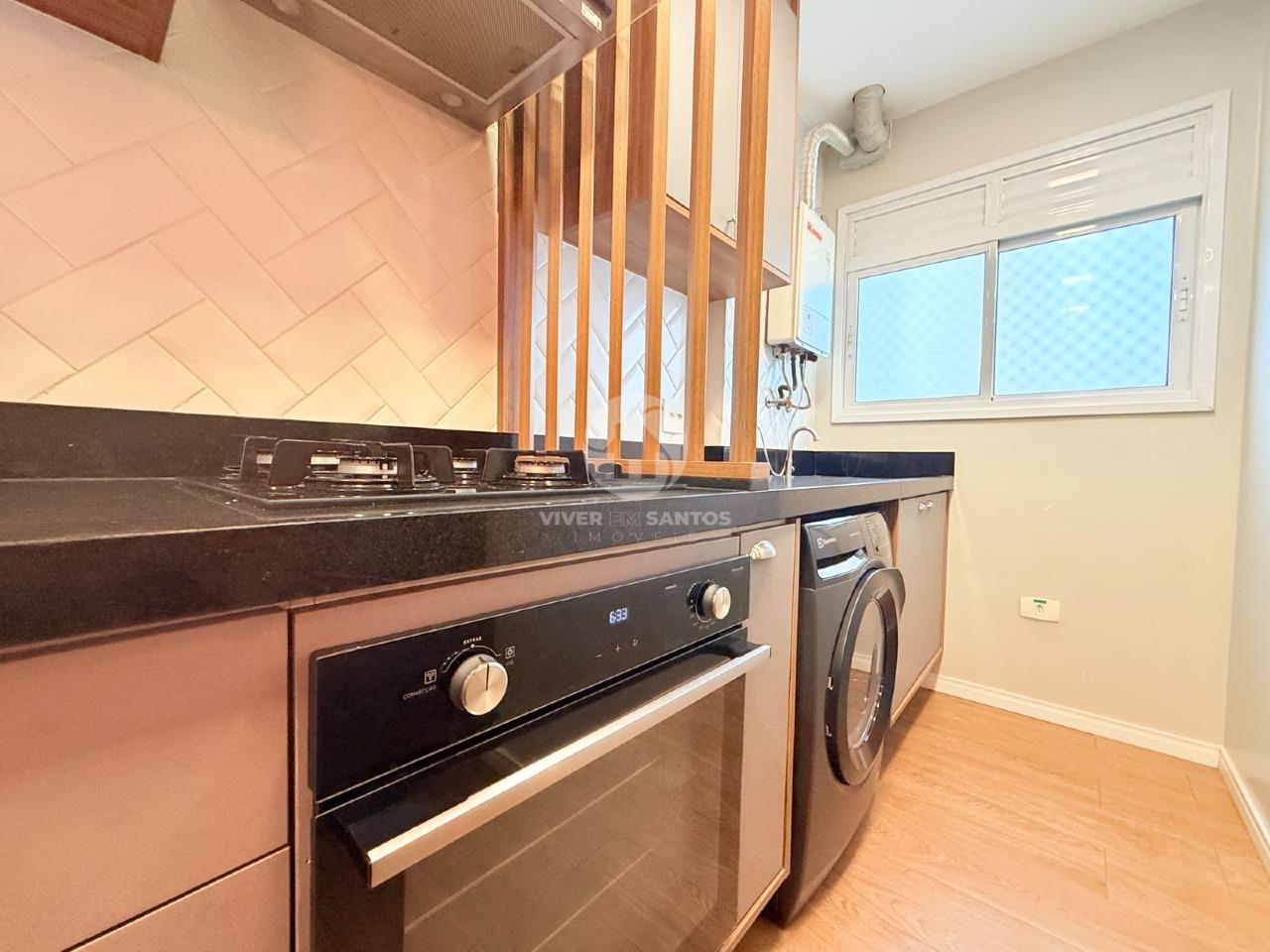 Apartamento Mobiliado 77 m², 3 Dormitórios, Suíte, Varanda Gourmet, 2 Vagas e Lazer Completo na Ponta da Praia – Santos/SP em Ponta da Praia, Santos — foto 15