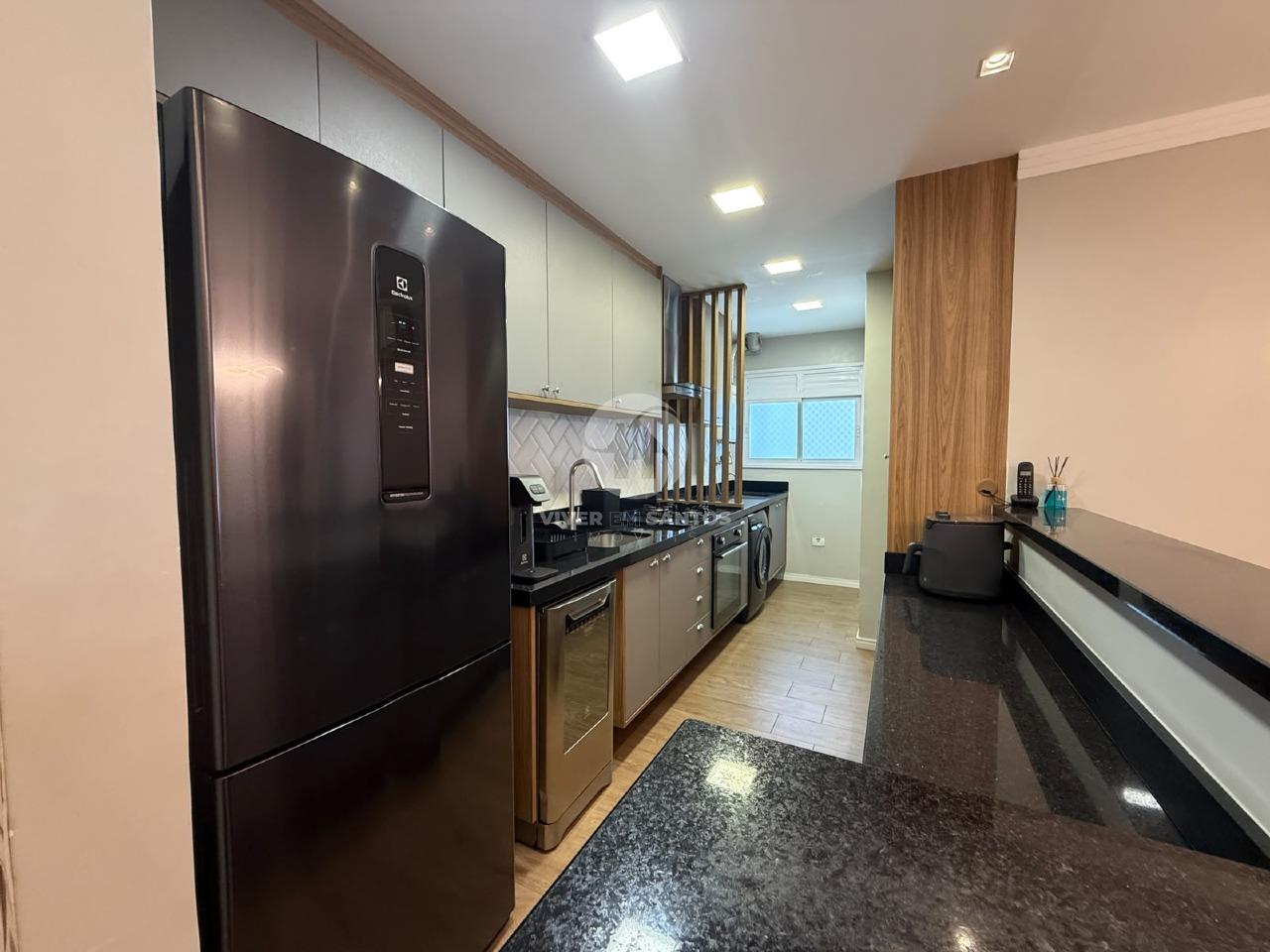 Apartamento Mobiliado 77 m², 3 Dormitórios, Suíte, Varanda Gourmet, 2 Vagas e Lazer Completo na Ponta da Praia – Santos/SP em Ponta da Praia, Santos — foto 11