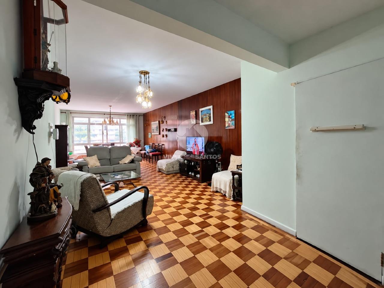 Apartamento 140 m², 3 Dormitórios, Suíte, Dependência Completa e 2 Vagas no Gonzaga – Santos/SP em Gonzaga, Santos — foto 3