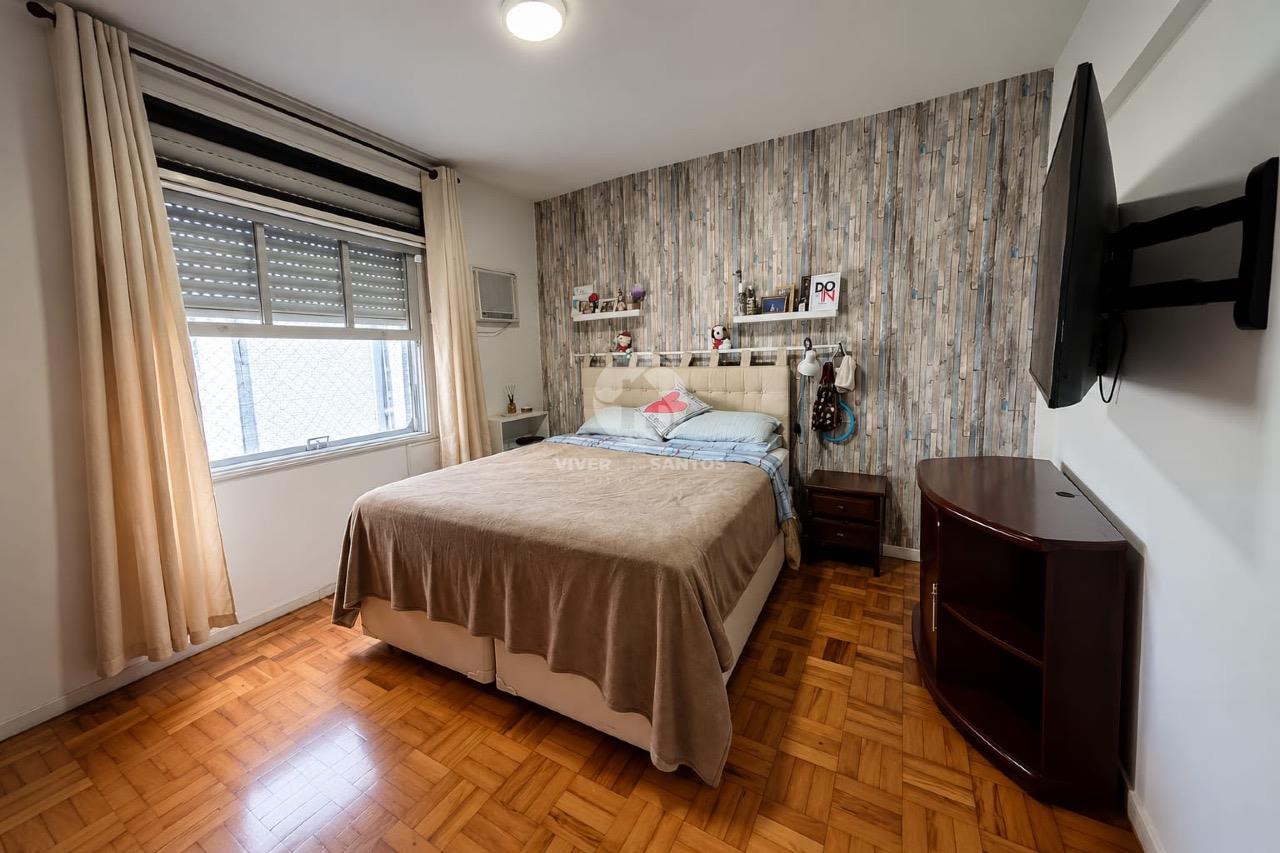 Apartamento 140 m², 3 Dormitórios, Suíte, Dependência Completa e 2 Vagas no Gonzaga – Santos/SP em Gonzaga, Santos — foto 7
