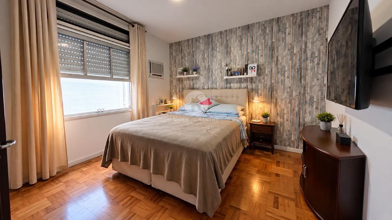Apartamento 140 m², 3 Dormitórios, Suíte, Dependência Completa e 2 Vagas no Gonzaga – Santos/SP em Gonzaga, Santos — foto 6