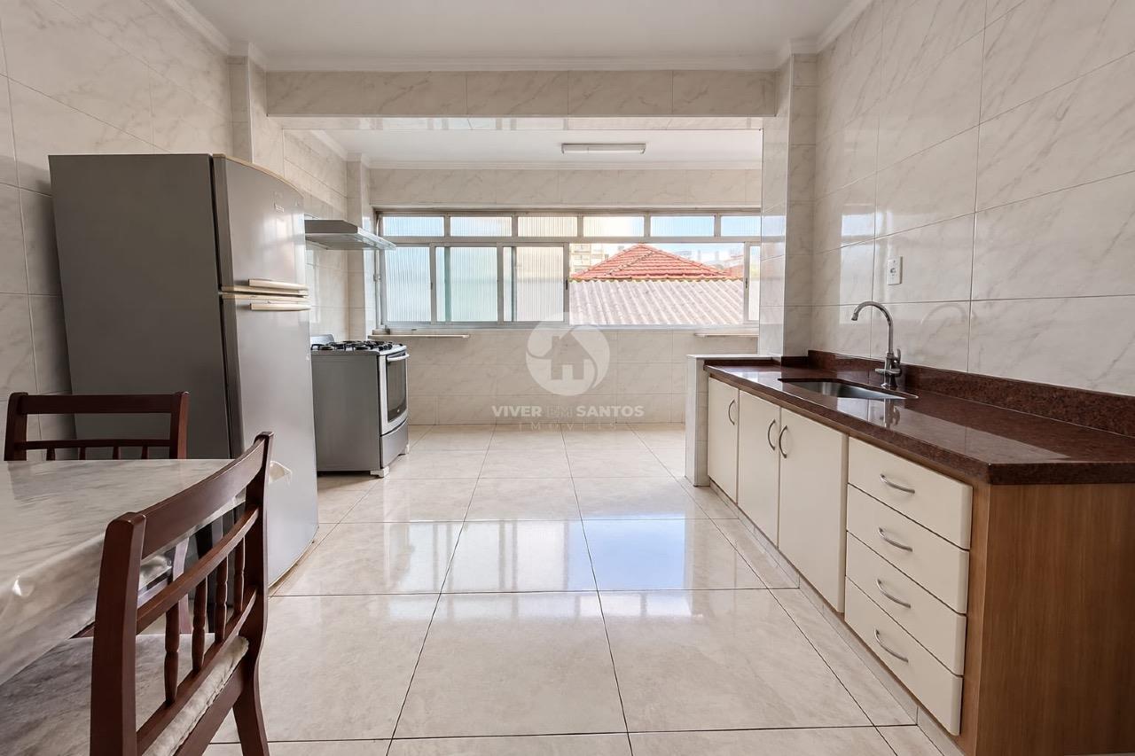 Apartamento 140 m², 3 Dormitórios, Suíte, Dependência Completa e 2 Vagas no Gonzaga – Santos/SP em Gonzaga, Santos — foto 14