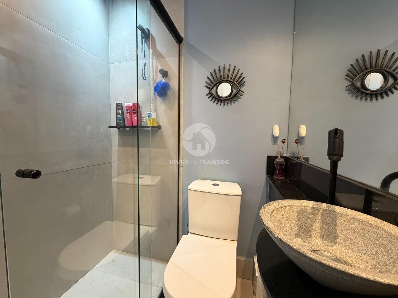 Apartamento Reformado 85 m², 2 Dormitórios, Vista Livre e Vaga Demarcada no Boqueirão – Santos/SP em Boqueirão, Santos — foto 17