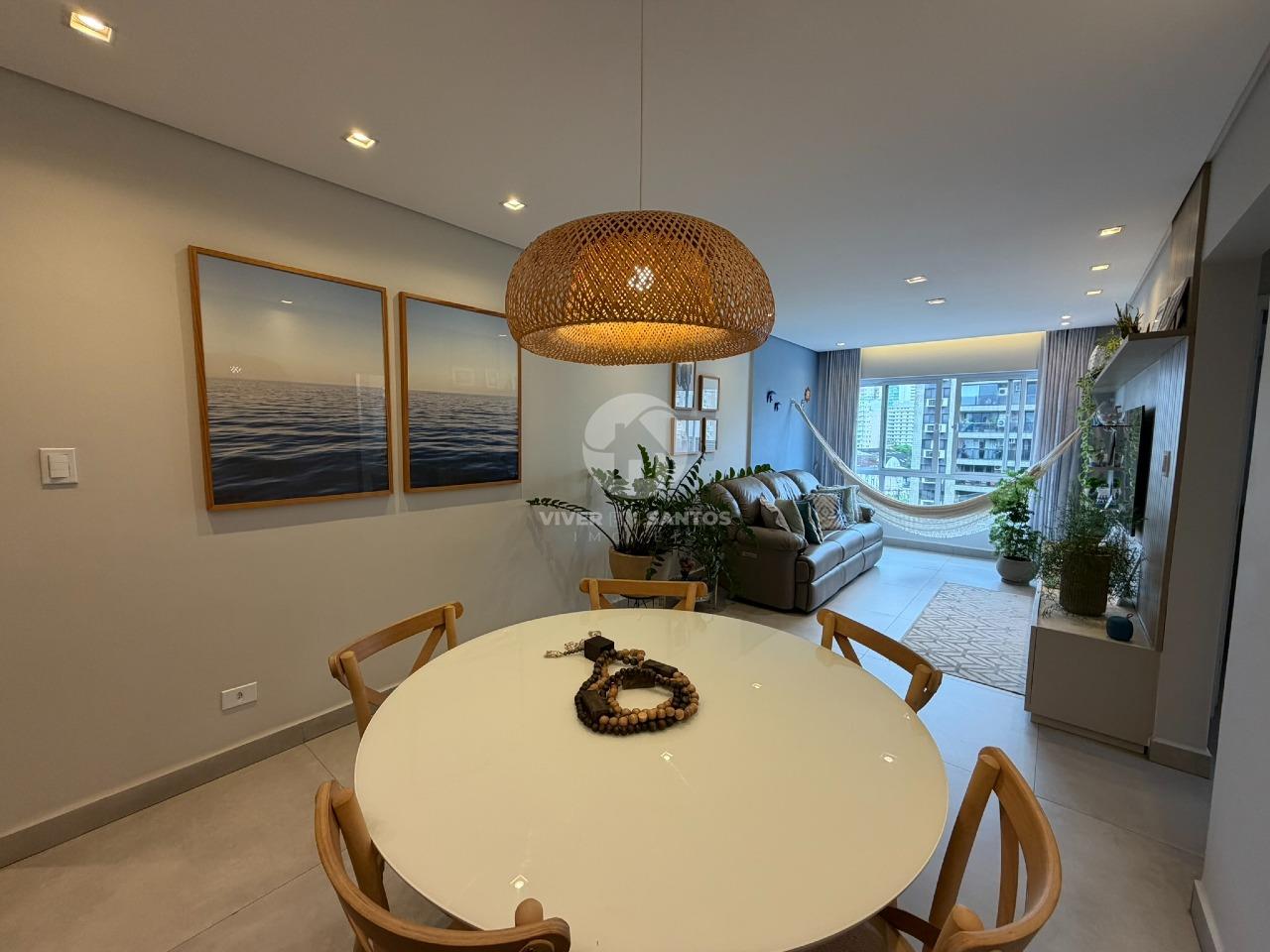 Apartamento Reformado 85 m², 2 Dormitórios, Vista Livre e Vaga Demarcada no Boqueirão – Santos/SP em Boqueirão, Santos — foto 2