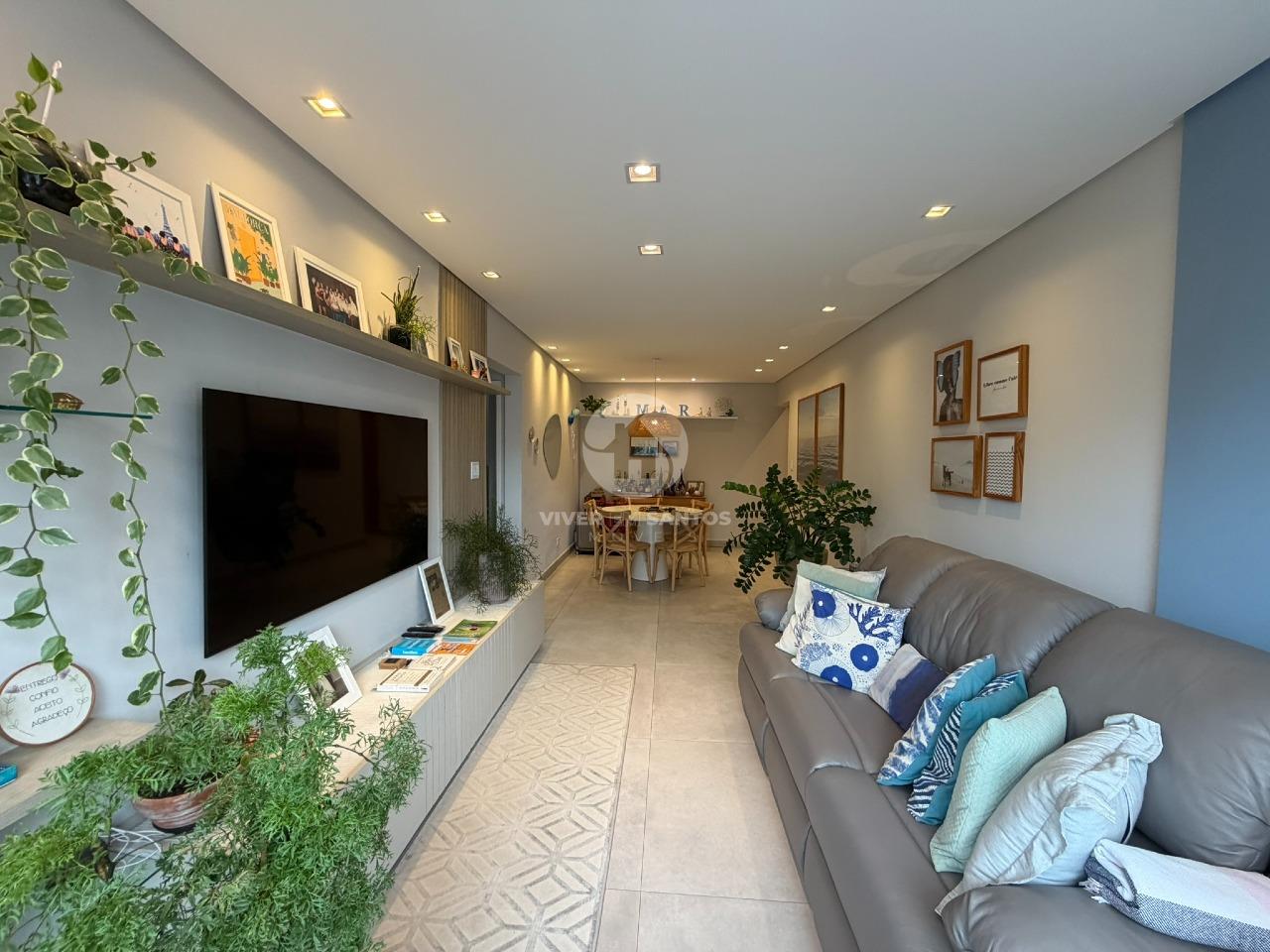 Apartamento Reformado 85 m², 2 Dormitórios, Vista Livre e Vaga Demarcada no Boqueirão – Santos/SP em Boqueirão, Santos — foto 4