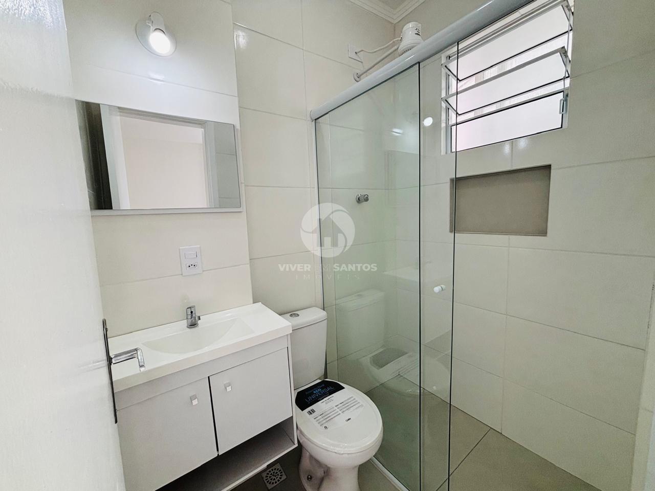 Apartamento Reformado, 2 Dormitórios, Suíte e Vista para o Mar no José Menino – Santos/SP em José Menino, Santos — foto 10