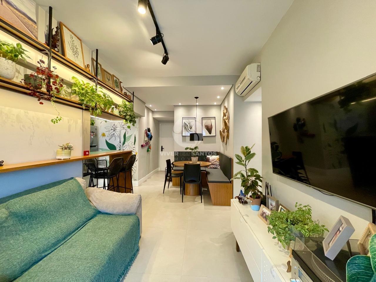 Apartamento 2 Dormitórios, Suíte, 2 Varandas, Planejados e Lazer Completo no Gonzaga – Santos/SP em Gonzaga, Santos — foto 3