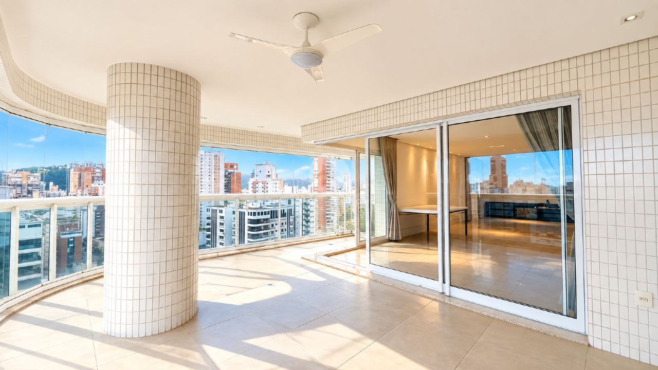 Apartamento Alto Padrão 184 m², 3 Suítes, Varanda com Churrasqueira, 3 Vagas e Lazer Completo na Vila Rica – Santos/SP em Boqueirão, Santos — foto 3