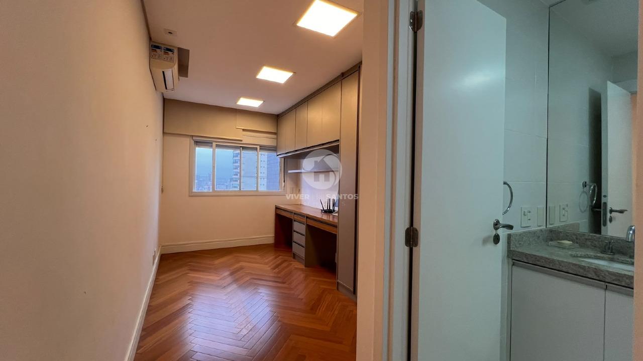 Apartamento Alto Padrão 184 m², 3 Suítes, Varanda com Churrasqueira, 3 Vagas e Lazer Completo na Vila Rica – Santos/SP em Boqueirão, Santos — foto 18