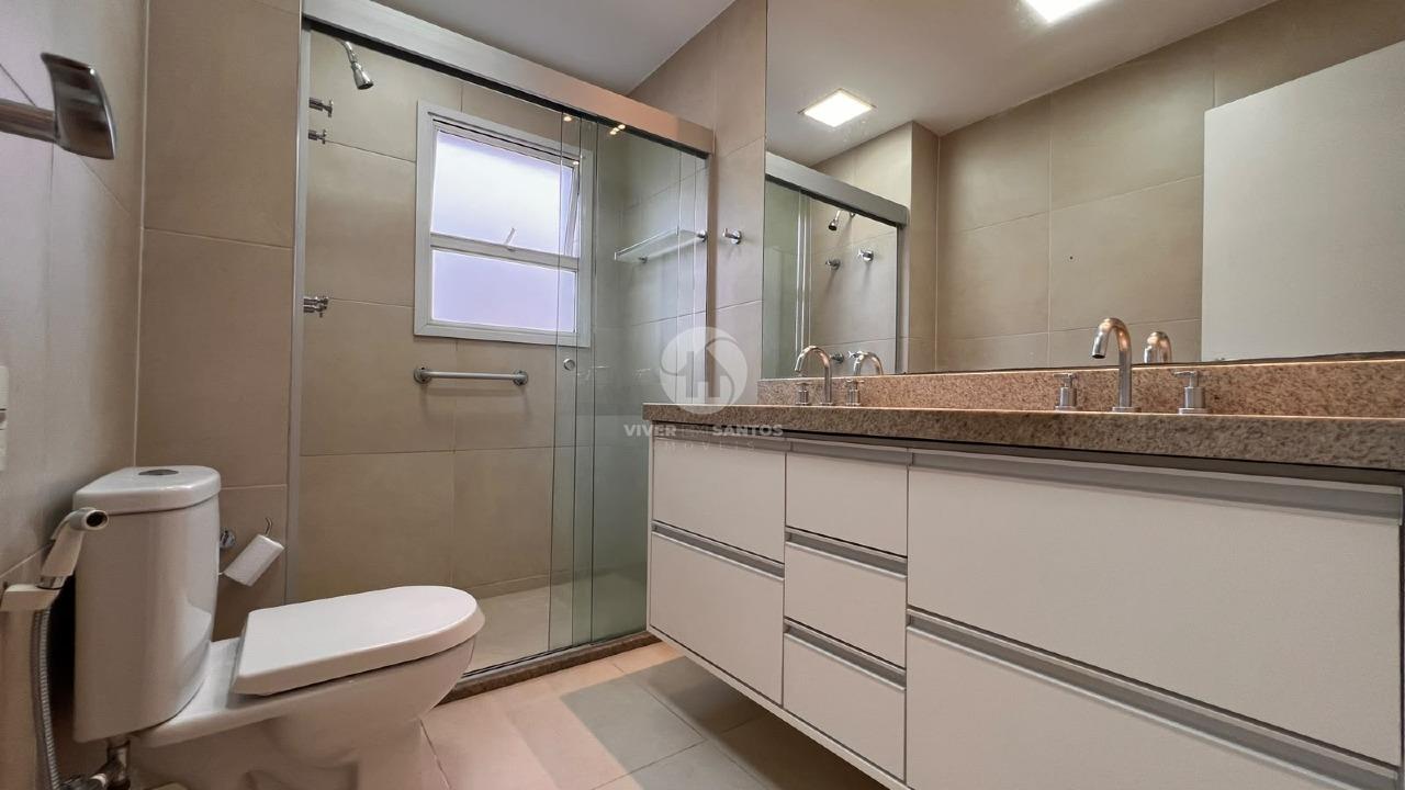 Apartamento Alto Padrão 184 m², 3 Suítes, Varanda com Churrasqueira, 3 Vagas e Lazer Completo na Vila Rica – Santos/SP em Boqueirão, Santos — foto 16