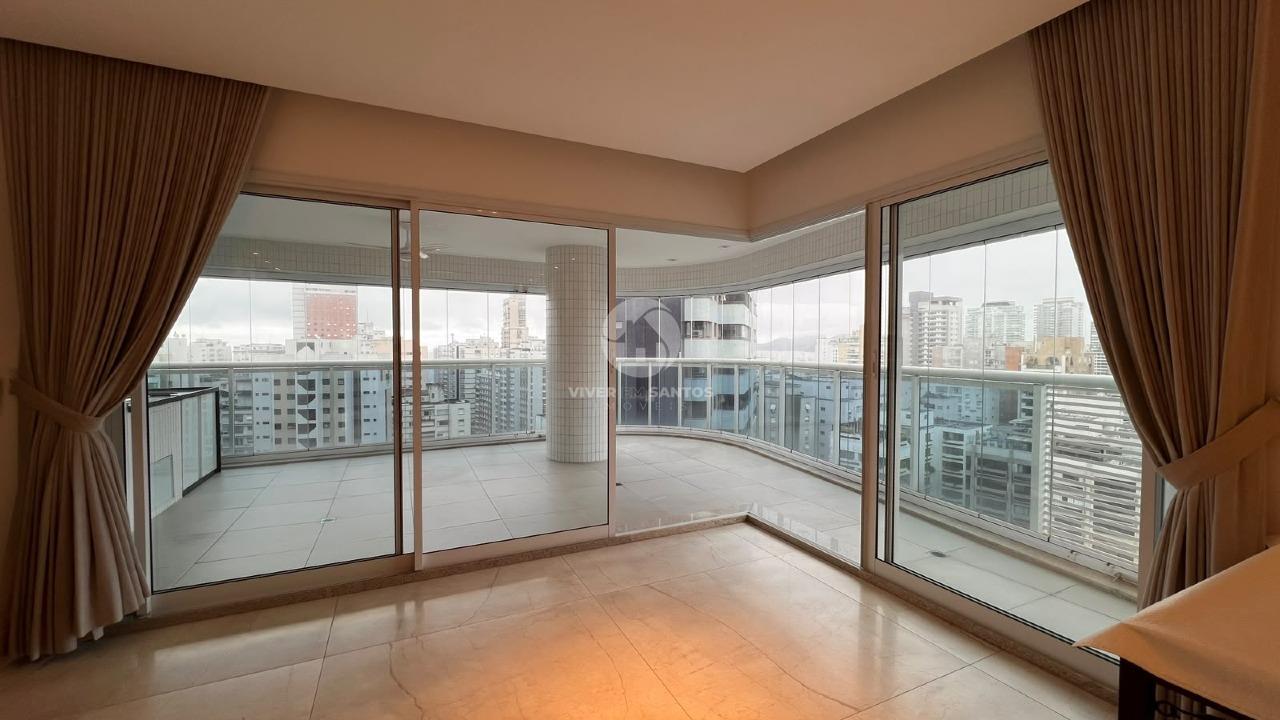 Apartamento Alto Padrão 184 m², 3 Suítes, Varanda com Churrasqueira, 3 Vagas e Lazer Completo na Vila Rica – Santos/SP em Boqueirão, Santos — foto 4