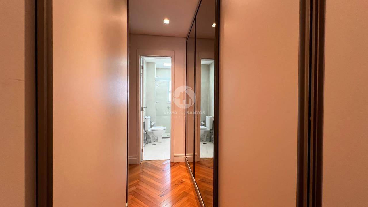 Apartamento Alto Padrão 184 m², 3 Suítes, Varanda com Churrasqueira, 3 Vagas e Lazer Completo na Vila Rica – Santos/SP em Boqueirão, Santos — foto 12
