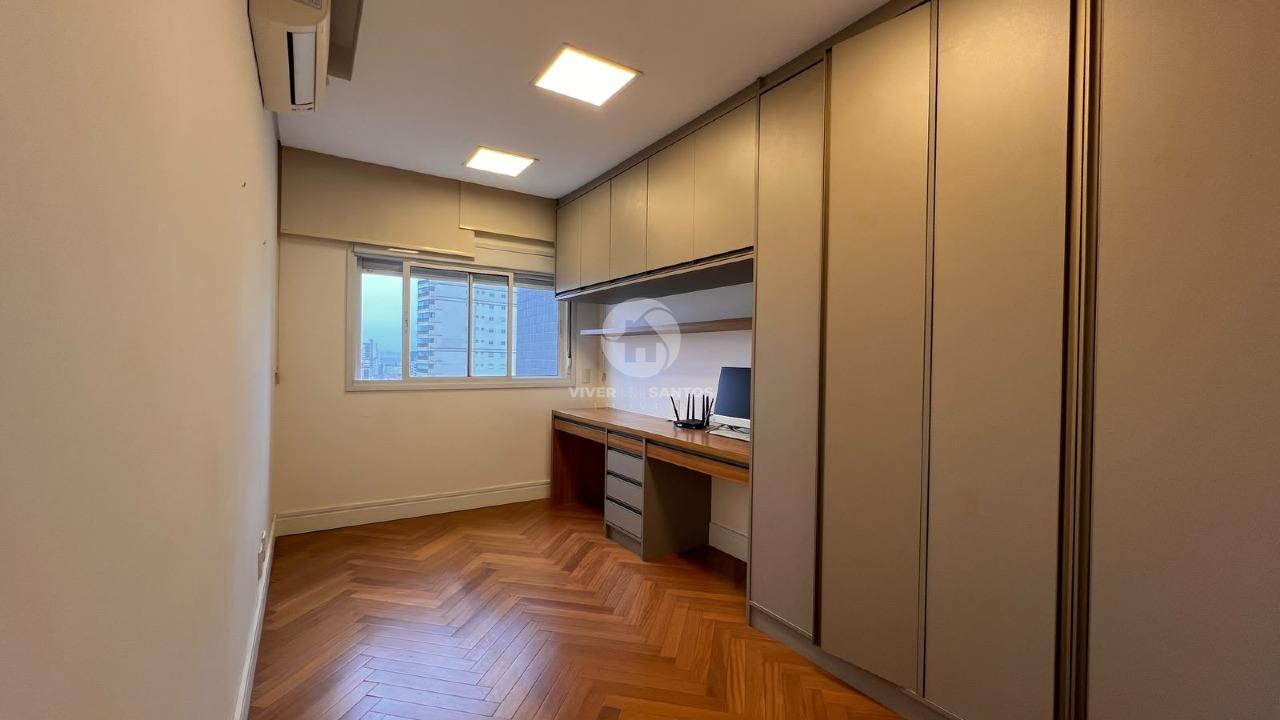 Apartamento Alto Padrão 184 m², 3 Suítes, Varanda com Churrasqueira, 3 Vagas e Lazer Completo na Vila Rica – Santos/SP em Boqueirão, Santos — foto 17