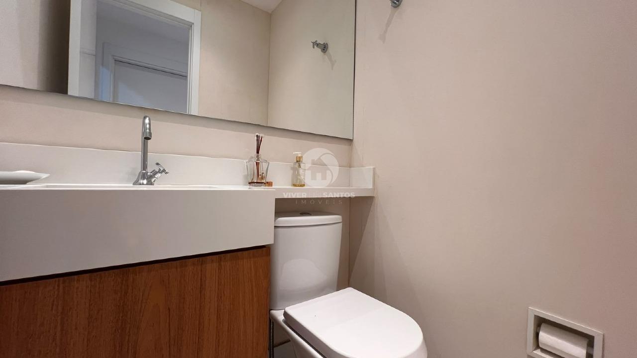 Apartamento Alto Padrão 184 m², 3 Suítes, Varanda com Churrasqueira, 3 Vagas e Lazer Completo na Vila Rica – Santos/SP em Boqueirão, Santos — foto 8