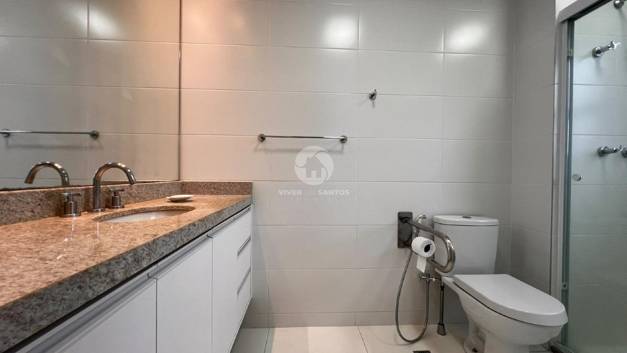 Apartamento Alto Padrão 184 m², 3 Suítes, Varanda com Churrasqueira, 3 Vagas e Lazer Completo na Vila Rica – Santos/SP em Boqueirão, Santos — foto 11