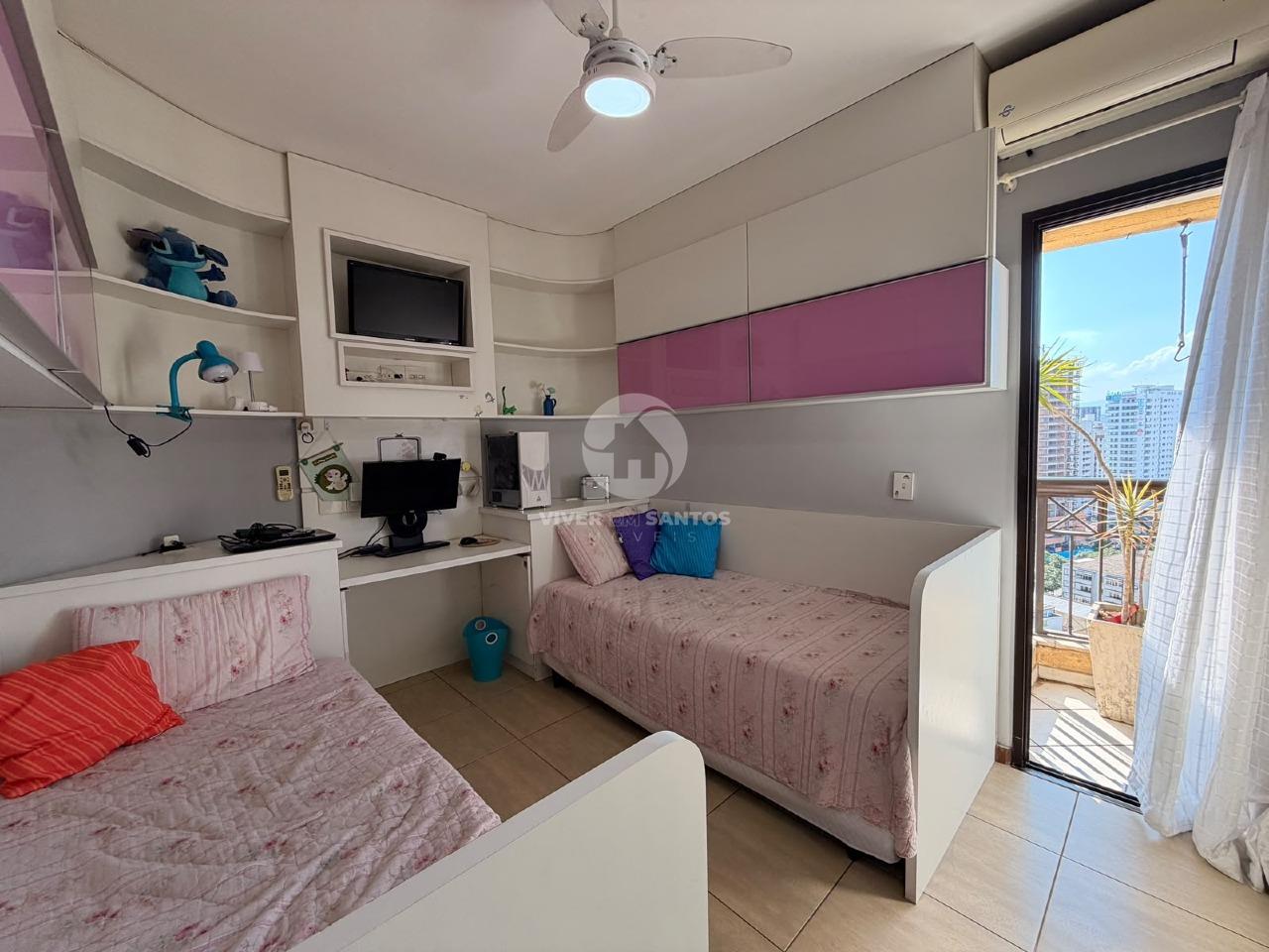 Apartamento 3 Dormitórios, Suíte com Closet, Sacada, Vista Livre e Lazer Completo na Ponta da Praia – Santos/SP em Ponta da Praia, Santos — foto 13