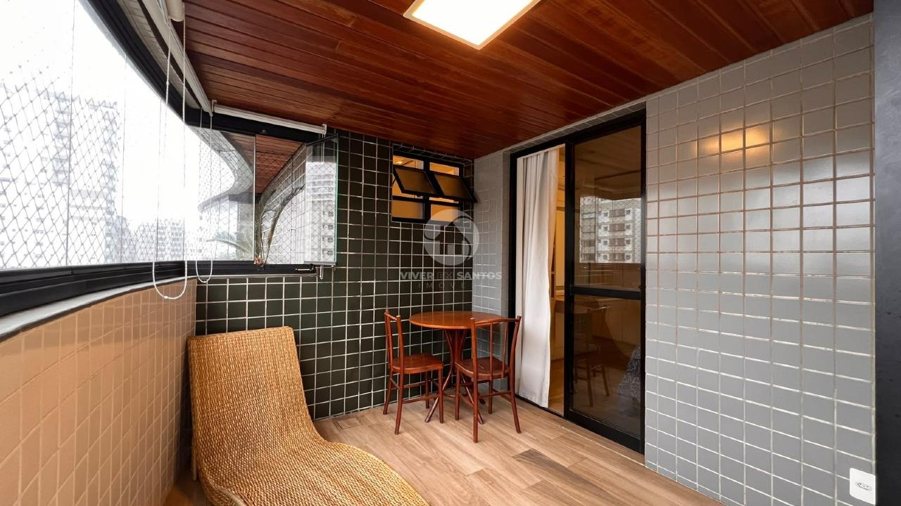 Apartamento Reformado 147 m², 3 Dormitórios, Suíte com Varanda e 2 Vagas na Pompéia – Santos/SP em Pompéia, Santos — foto 19