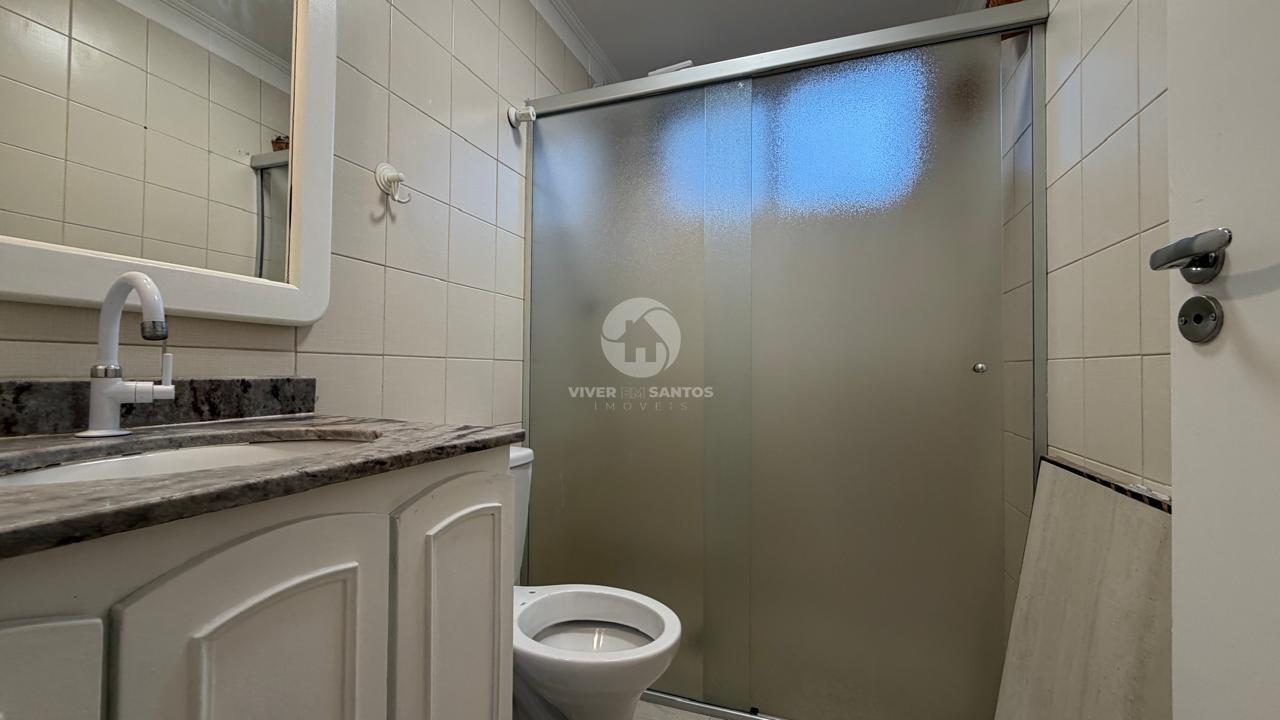 Apartamento 1 Dormitório, 2 Sacadas e Vaga de Garagem a 2 Quadras da Praia na Pompéia – Santos/SP em Pompéia, Santos — foto 18