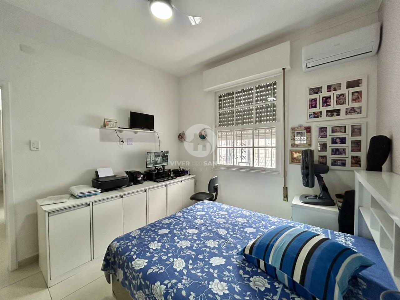 Apartamento Térreo Reformado, 2 Dormitórios e Garagem Coletiva na Encruzilhada – Santos/SP em Encruzilhada, Santos — foto 9