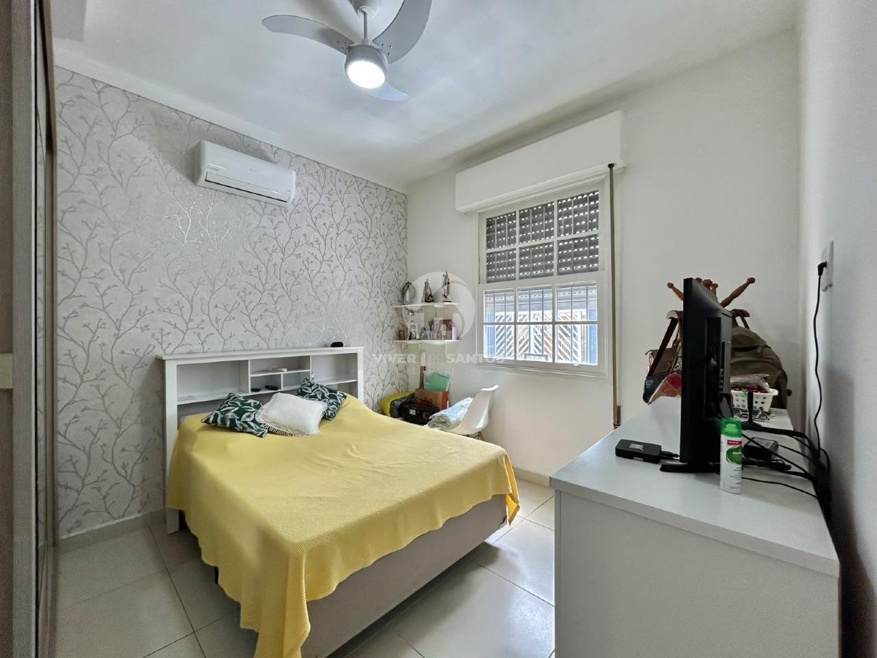 Apartamento Térreo Reformado, 2 Dormitórios e Garagem Coletiva na Encruzilhada – Santos/SP em Encruzilhada, Santos — foto 5