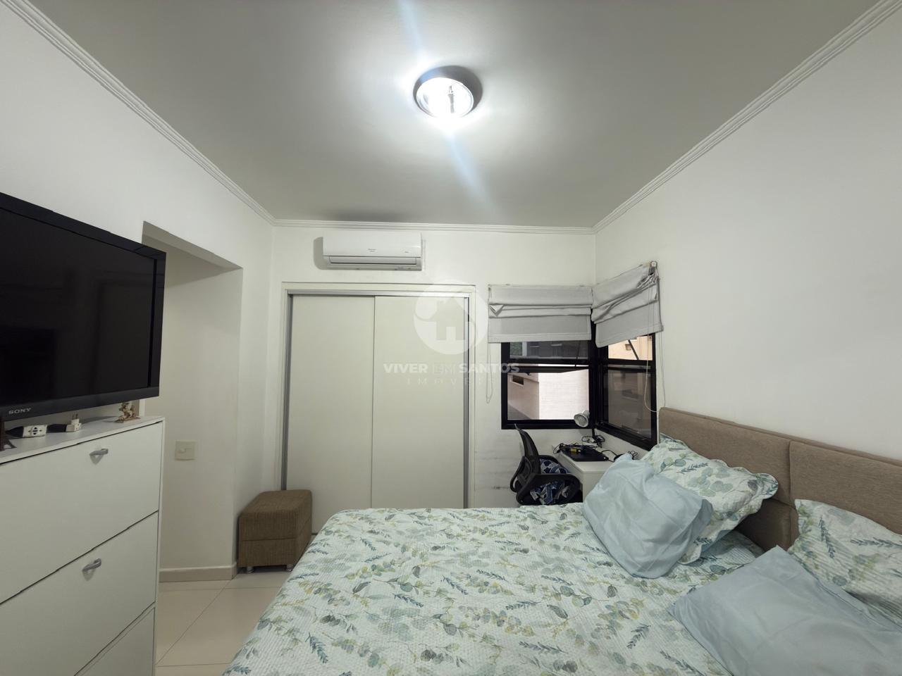 Apartamento Reformado, 3 Dormitórios, Suíte, Terraço e Garagem Próximo à Praia na Aparecida – Santos/SP em Aparecida, Santos — foto 12