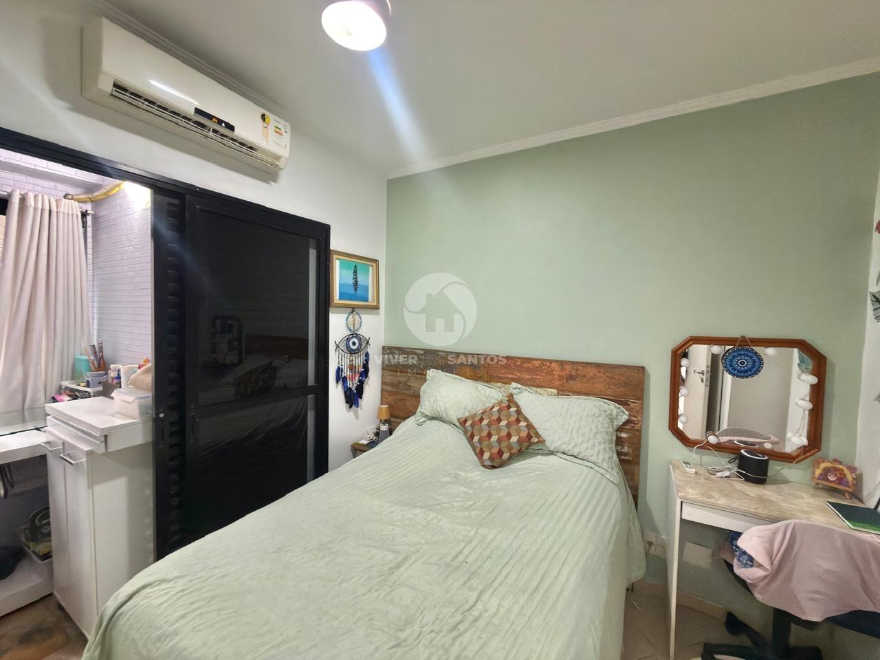 Apartamento Reformado, 3 Dormitórios, Suíte, Terraço e Garagem Próximo à Praia na Aparecida – Santos/SP em Aparecida, Santos — foto 8