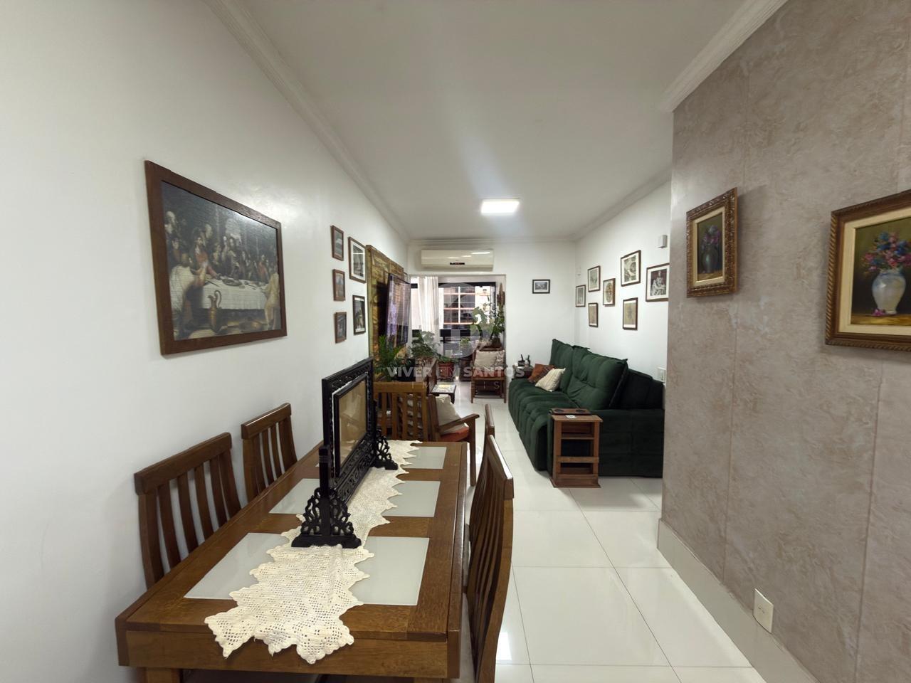 Apartamento Reformado, 3 Dormitórios, Suíte, Terraço e Garagem Próximo à Praia na Aparecida – Santos/SP em Aparecida, Santos — foto 2