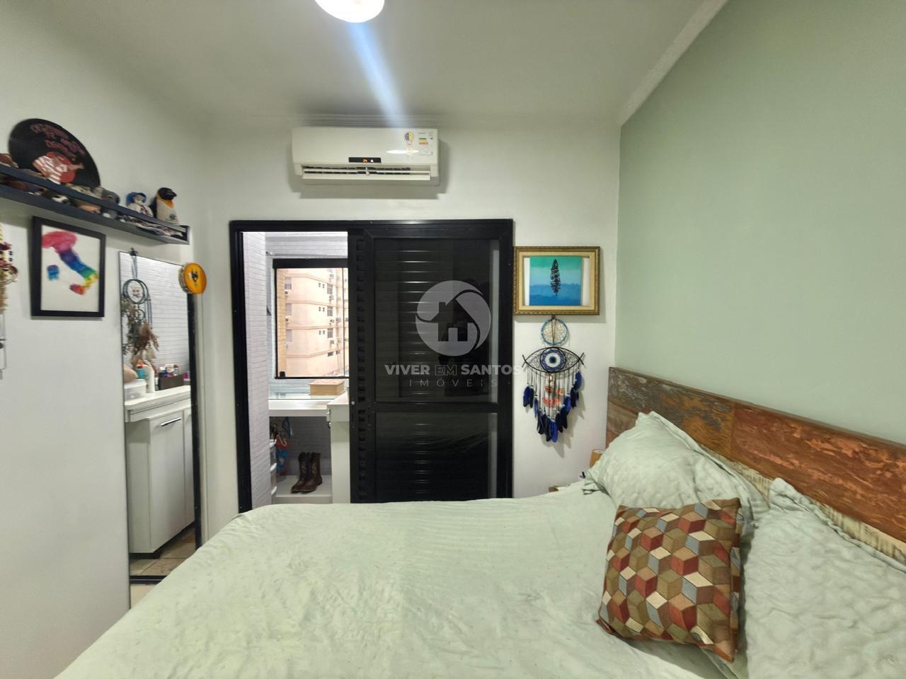 Apartamento Reformado, 3 Dormitórios, Suíte, Terraço e Garagem Próximo à Praia na Aparecida – Santos/SP em Aparecida, Santos — foto 9