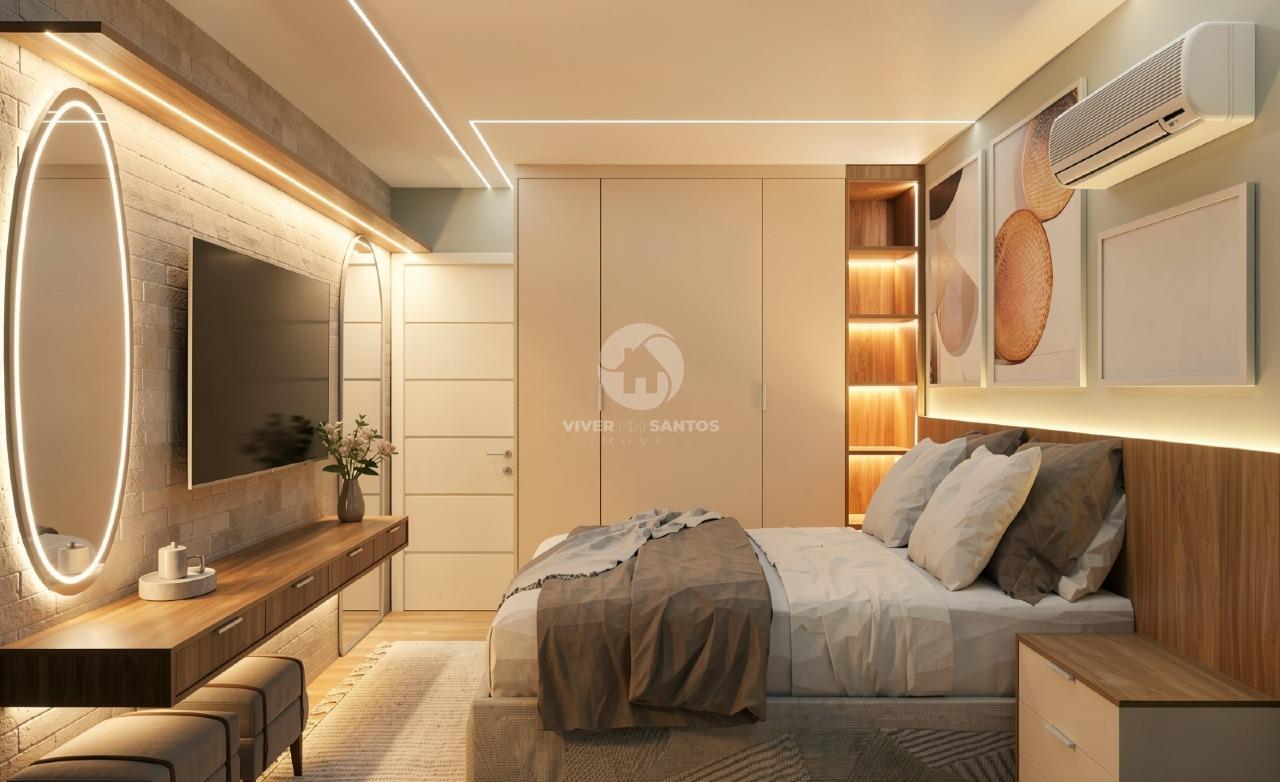 Apartamento Reformado 60 m², 2 Dormitórios e Vaga a 1 Quadra da Praia no Gonzaga – Santos/SP em Gonzaga, Santos — foto 3