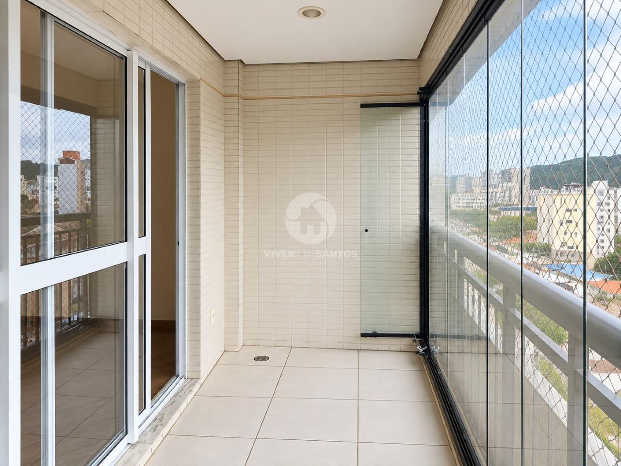 Apartamento de Frente 80 m², 3 Dormitórios, Suíte, Varanda e Lazer no Gonzaga – Santos/SP em Gonzaga, Santos — foto 3