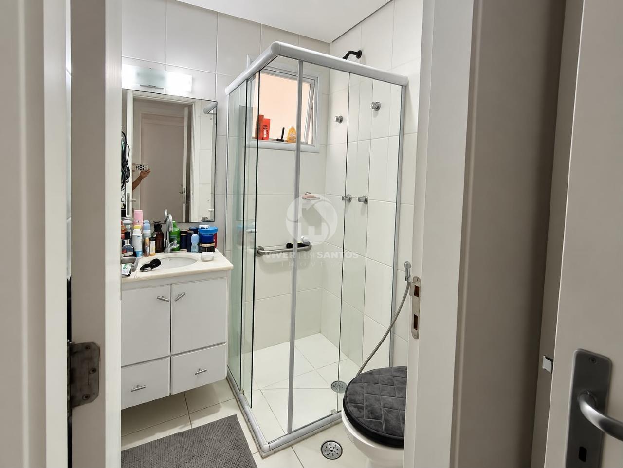 Apartamento de Frente 80 m², 3 Dormitórios, Suíte, Varanda e Lazer no Gonzaga – Santos/SP em Gonzaga, Santos — foto 13