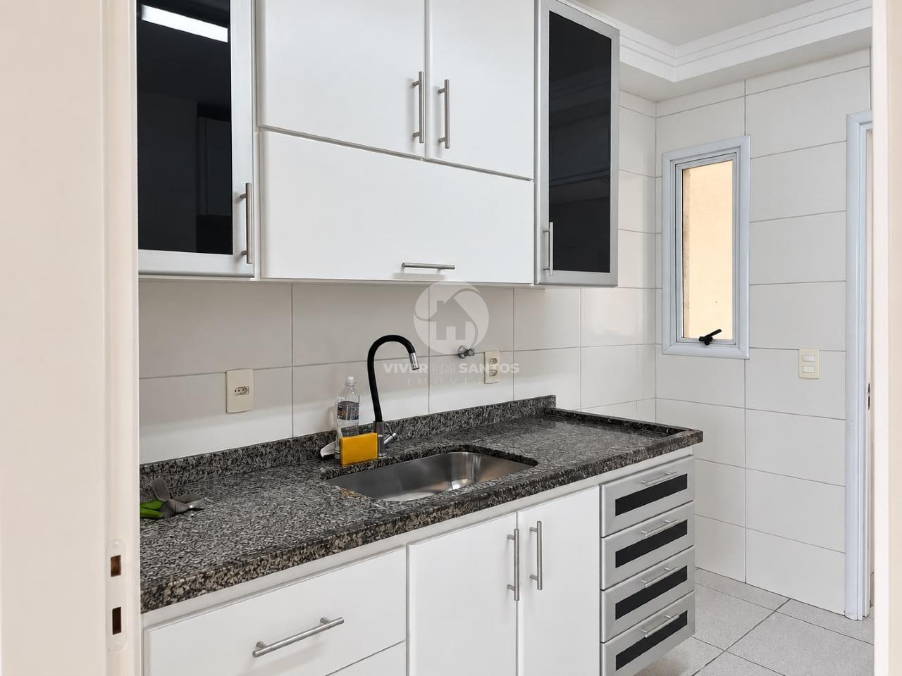 Apartamento de Frente 80 m², 3 Dormitórios, Suíte, Varanda e Lazer no Gonzaga – Santos/SP em Gonzaga, Santos — foto 10