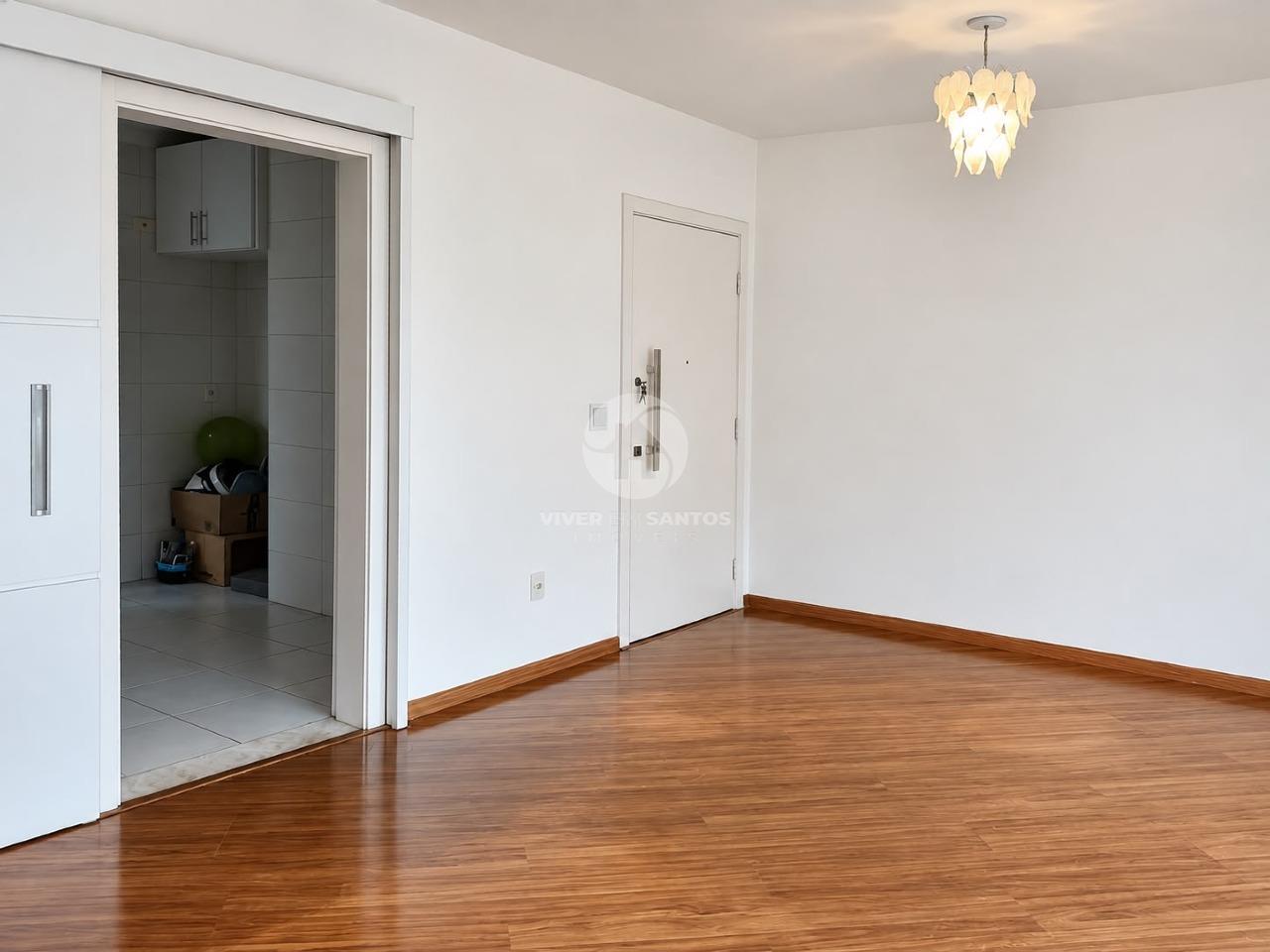 Apartamento de Frente 80 m², 3 Dormitórios, Suíte, Varanda e Lazer no Gonzaga – Santos/SP em Gonzaga, Santos — foto 4