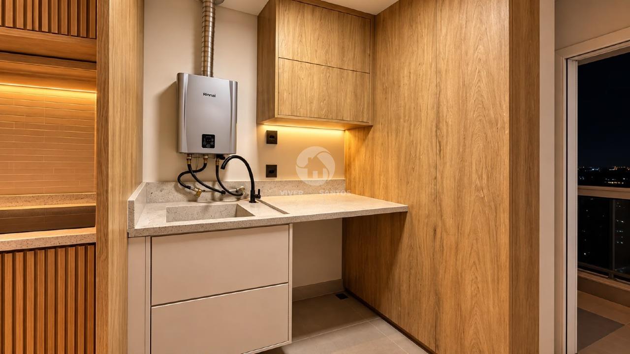Apartamento Reformado, 2 Dormitórios, Suíte, Vaga Demarcada e Lazer Completo no Embaré – Santos/SP em Embaré, Santos — foto 13